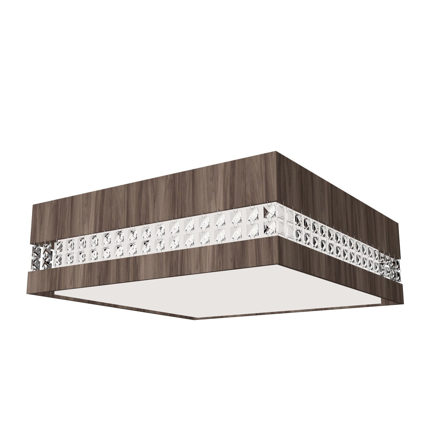 Accord Lighting - 5027CLED.18 - LED Ceiling Mount - Crystals - American Walnut