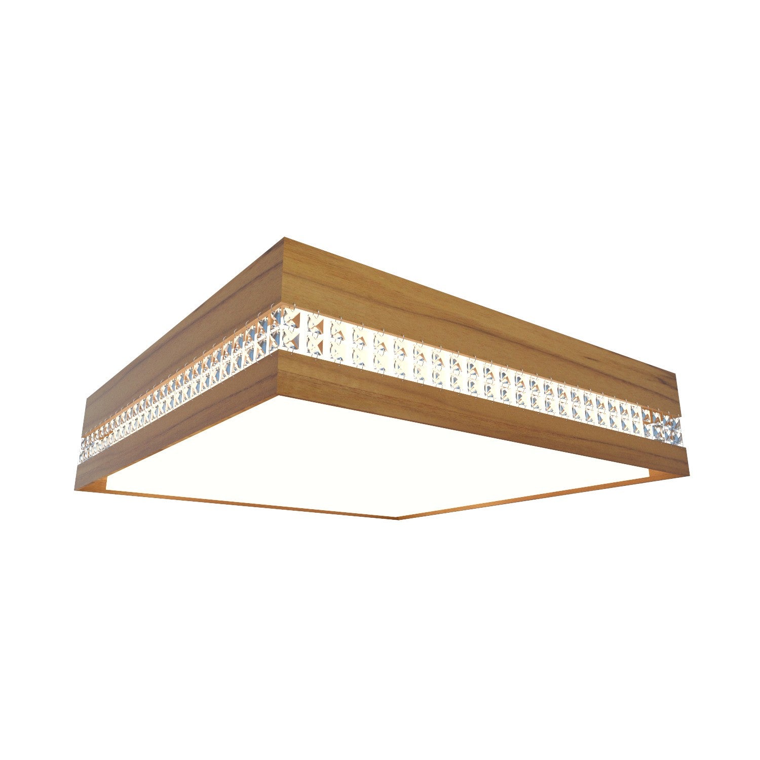 Accord Lighting - 5028CLED.12 - LED Ceiling Mount - Crystals - Teak