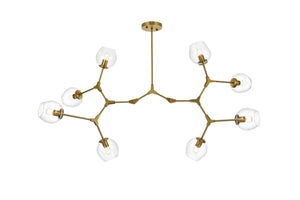 Elegant Lighting - 1712G61BR - Eight Light Chandelier - Cavoli - Brass