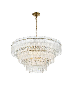 Elegant Lighting - 1780D31SG - Ten Light Pendant - Emilia - Satin Gold