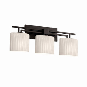 Justice Designs - FSN-8703-30-RBON-MBLK-LED3-2100 - LED Bath Bar - Fusion - Matte Black