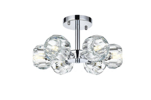 Elegant Lighting - 3505F14C - Six Light Flush Mount - Eren - Chrome