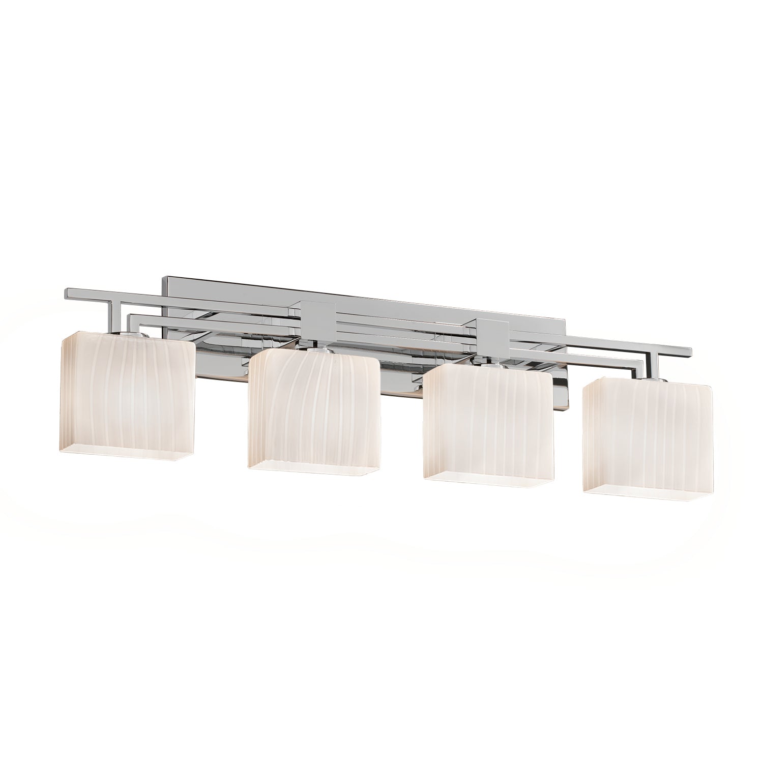 Justice Designs - FSN-8704-55-RBON-CROM-LED4-2800 - LED Bath Bar - Fusion - Polished Chrome