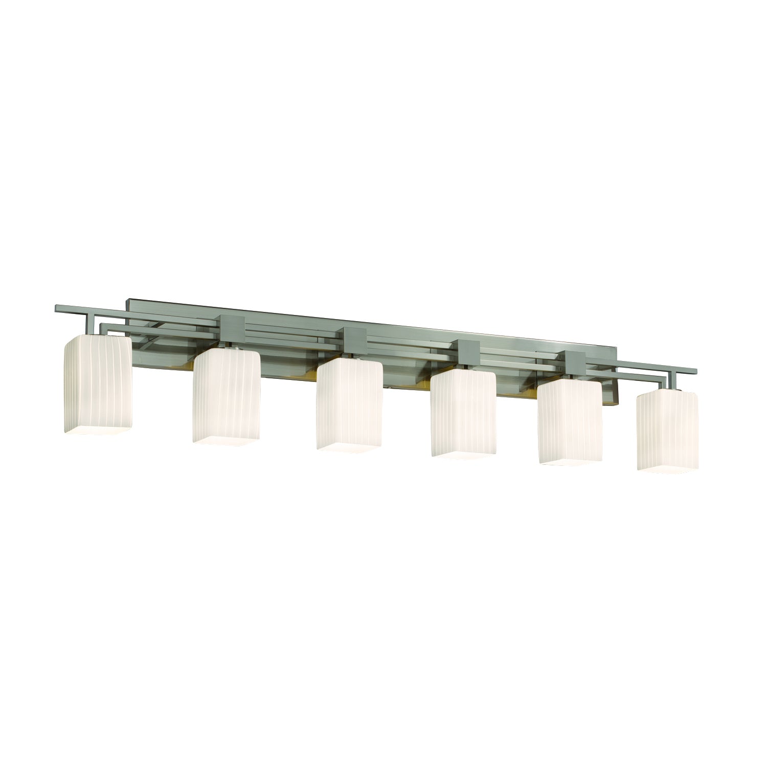 Justice Designs - FSN-8706-15-RBON-NCKL-LED6-4200 - LED Bath Bar - Fusion - Brushed Nickel