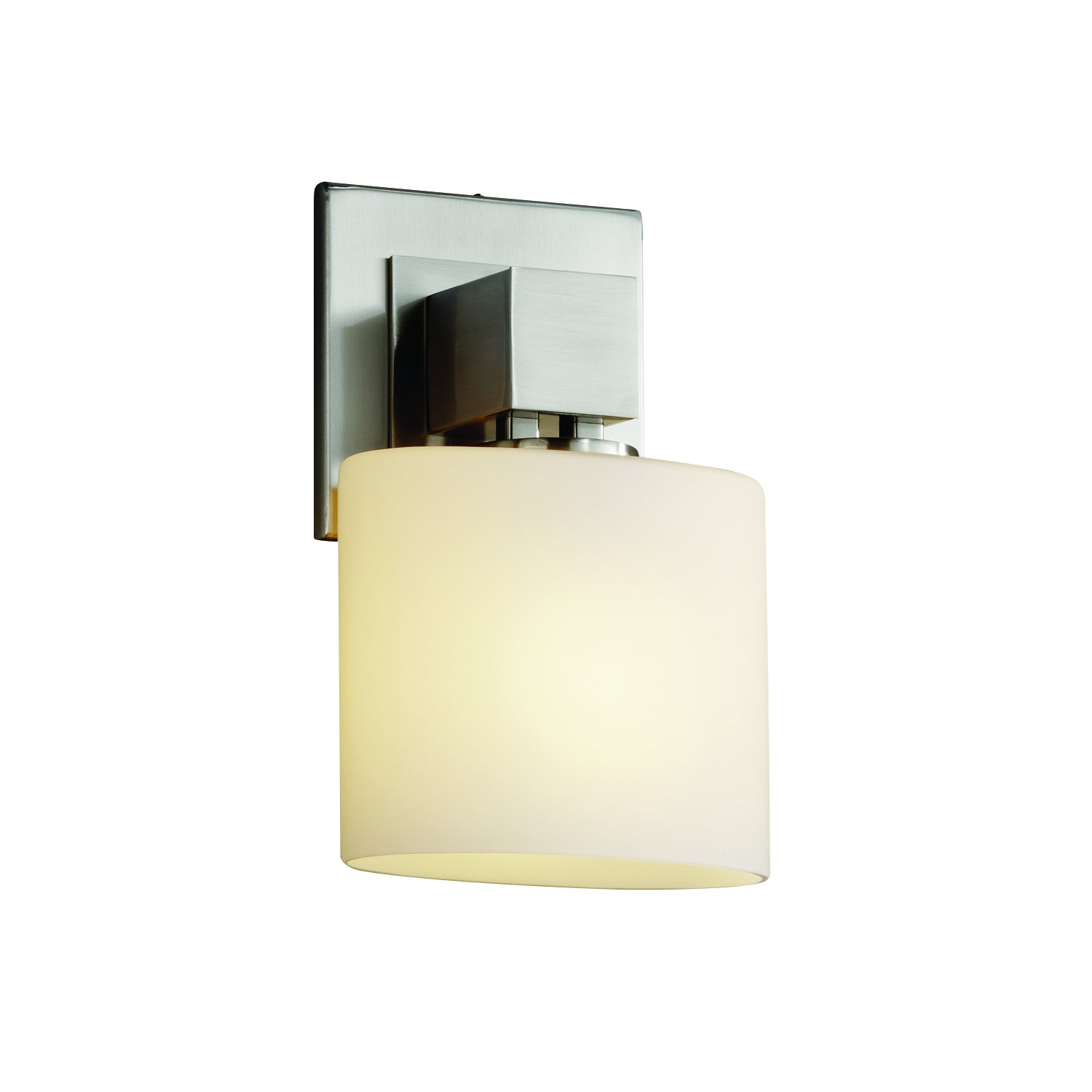 Justice Designs - FSN-8707-30-OPAL-NCKL-LED1-700 - LED Wall Sconce - Fusion - Brushed Nickel