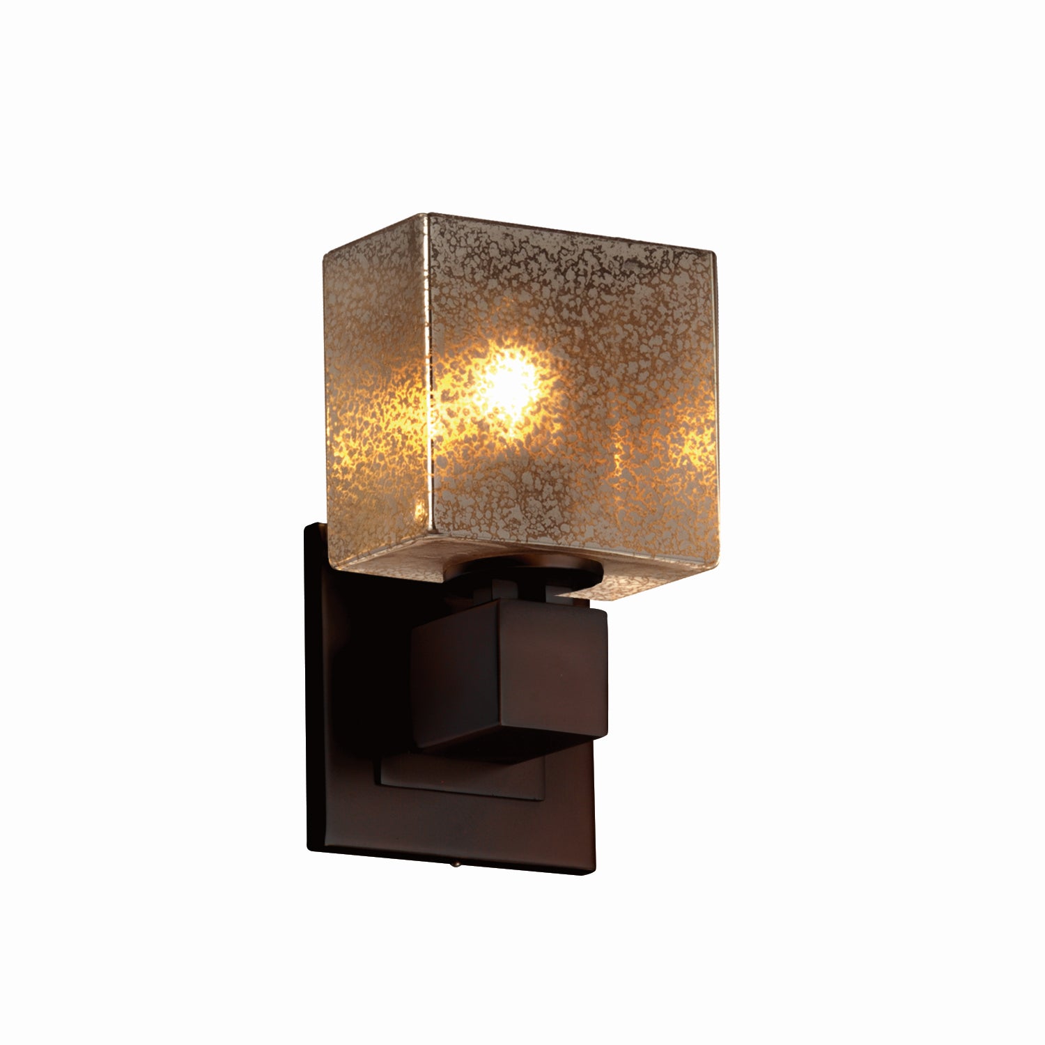 Justice Designs - FSN-8707-55-MROR-DBRZ - One Light Wall Sconce - Fusion - Dark Bronze