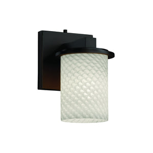 Justice Designs - FSN-8771-10-WEVE-DBRZ-LED1-700 - LED Wall Sconce - Fusion - Dark Bronze