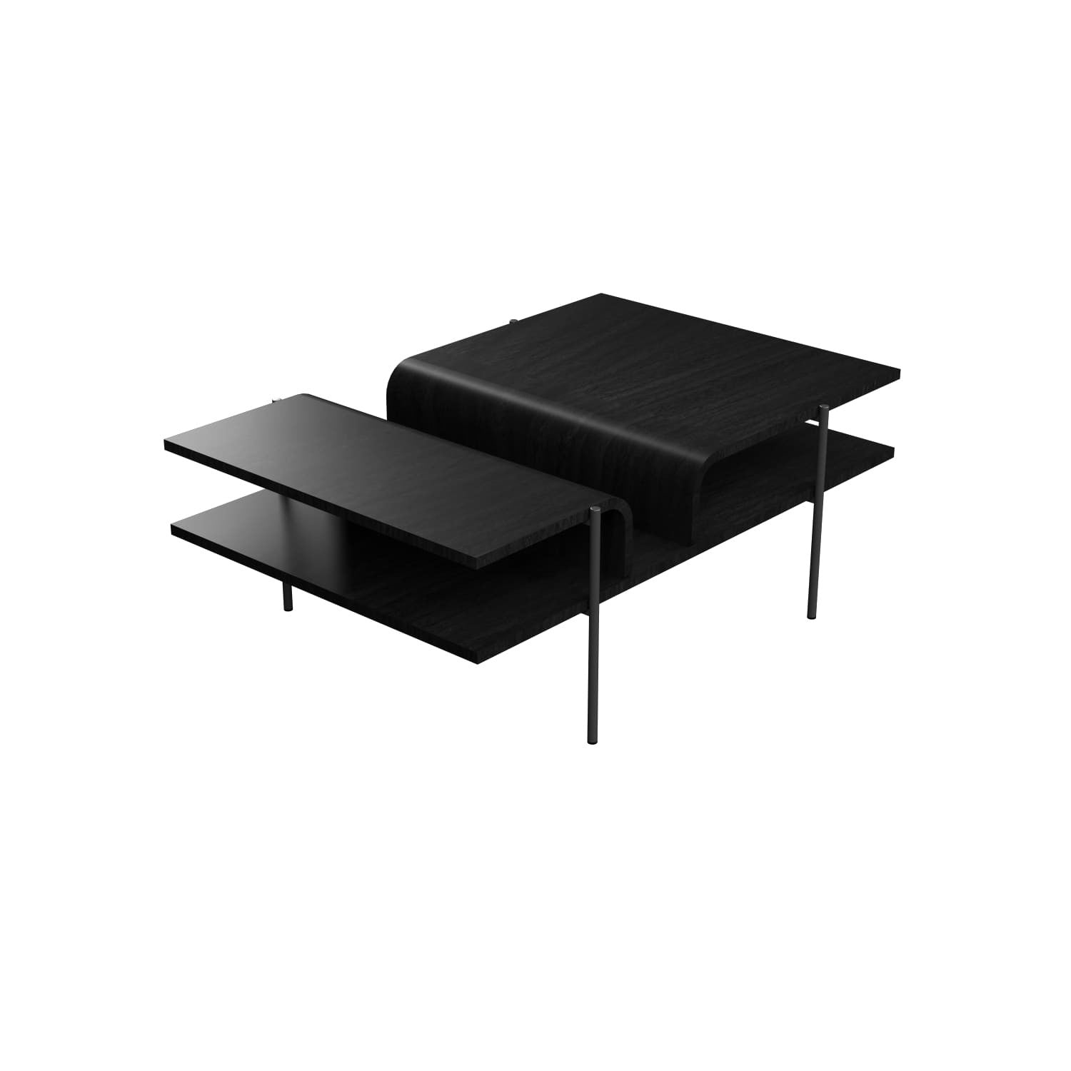 Accord Lighting - F1025.44 - Coffee Table - Cascade - Charcoal