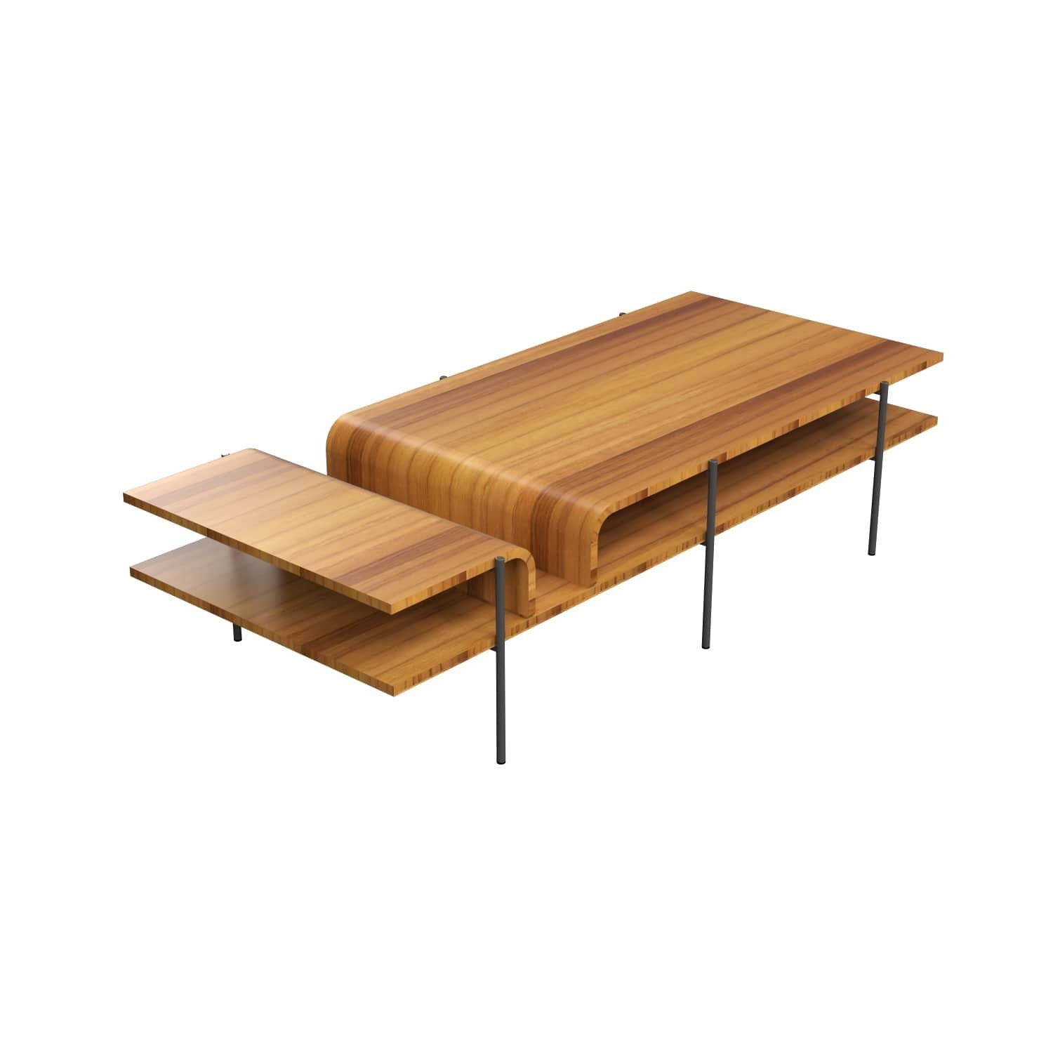 Accord Lighting - F1026.12 - Coffee Table - Cascade - Teak