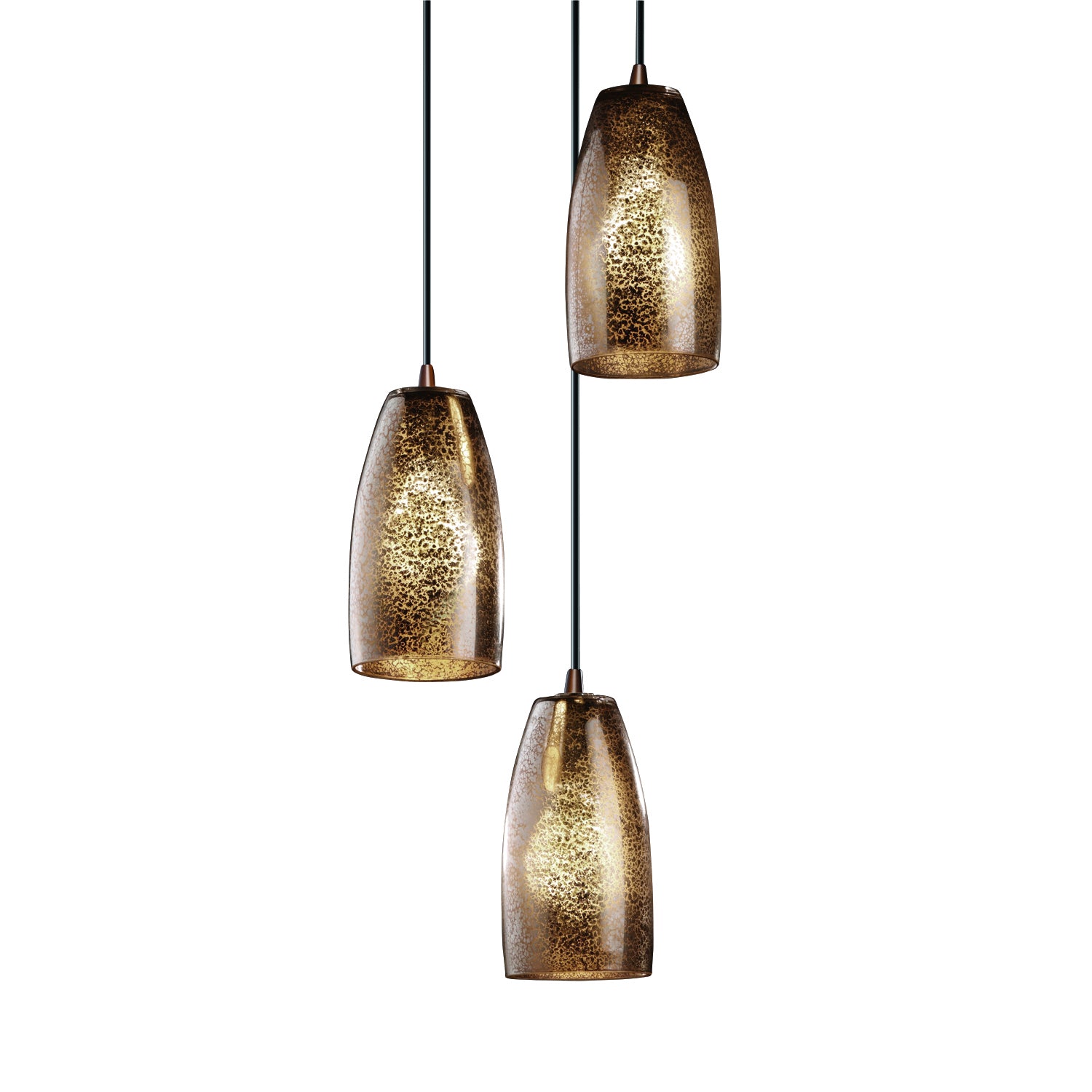 Justice Designs - FSN-8864-28-MROR-DBRZ-LED3-2100 - LED Pendant - Fusion - Dark Bronze