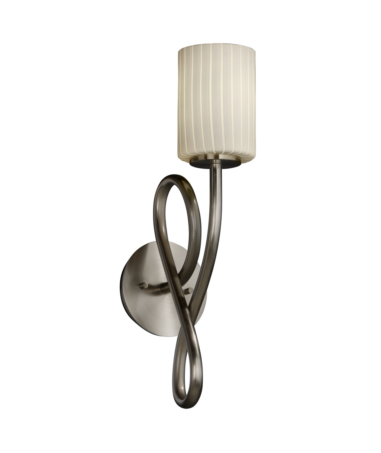 Justice Designs - FSN-8911-10-RBON-NCKL-LED1-700 - LED Wall Sconce - Fusion - Brushed Nickel