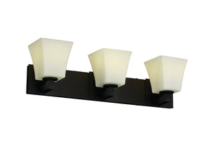 Justice Designs - FSN-8923-40-OPAL-DBRZ-LED3-2100 - LED Bath Bar - Fusion - Dark Bronze