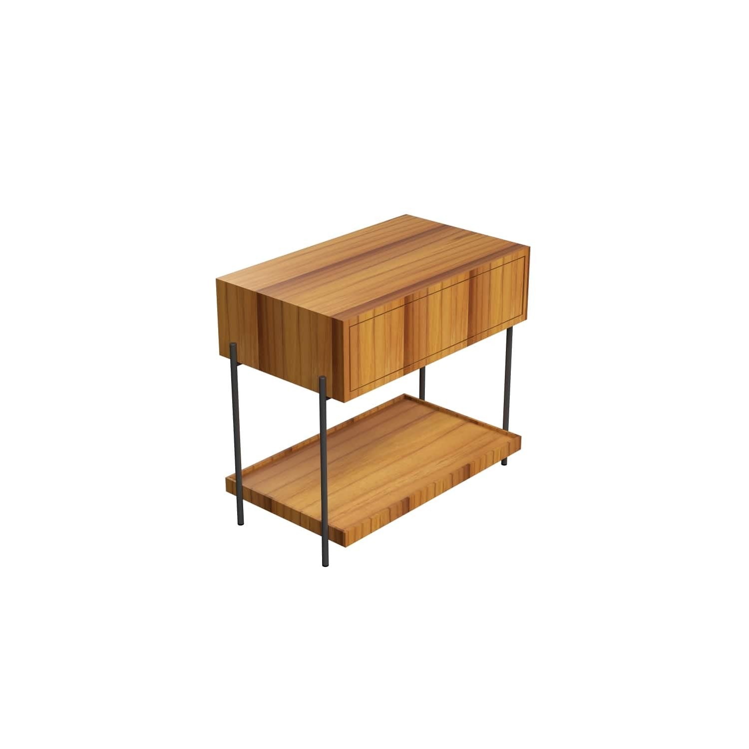 Accord Lighting - F1027.12 - Bedside Table - Clean - Teak