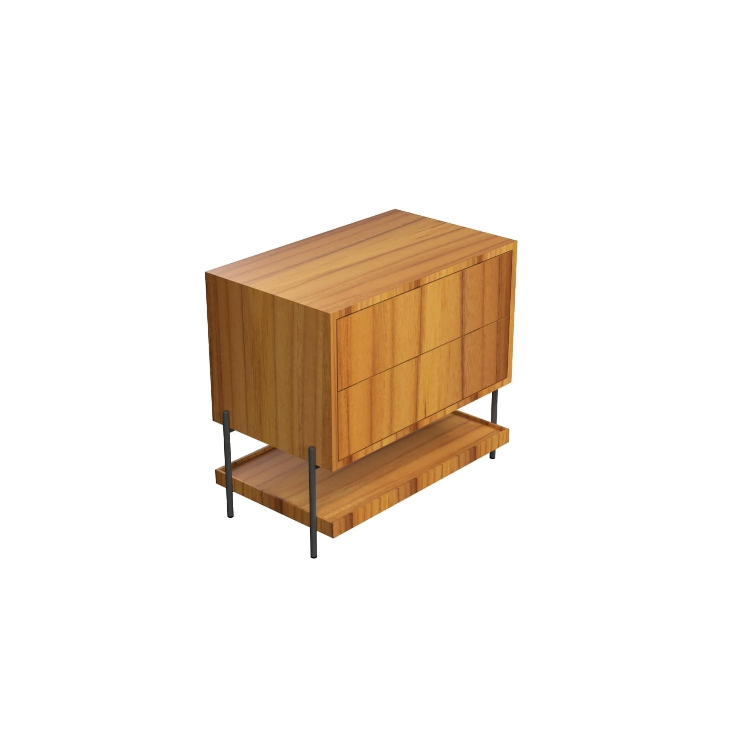 Accord Lighting - F1028.12 - Bedside Table - Clean - Teak