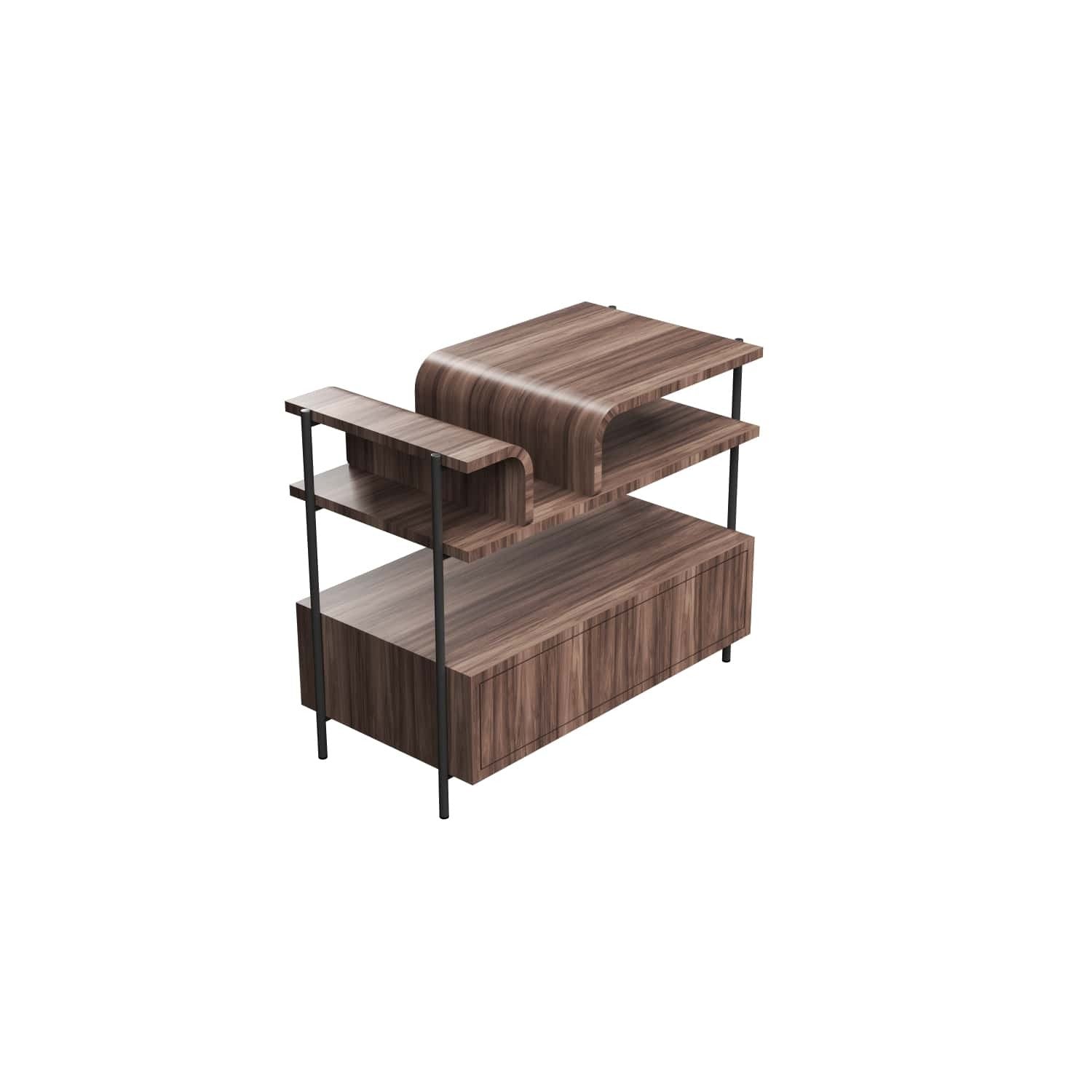 Accord Lighting - F1029.18 - Bedside Table - Cascade - American Walnut