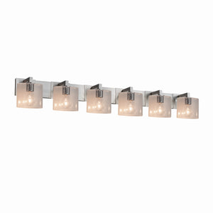 Justice Designs - FSN-8926-30-SEED-NCKL - Six Light Bath Bar - Fusion - Brushed Nickel