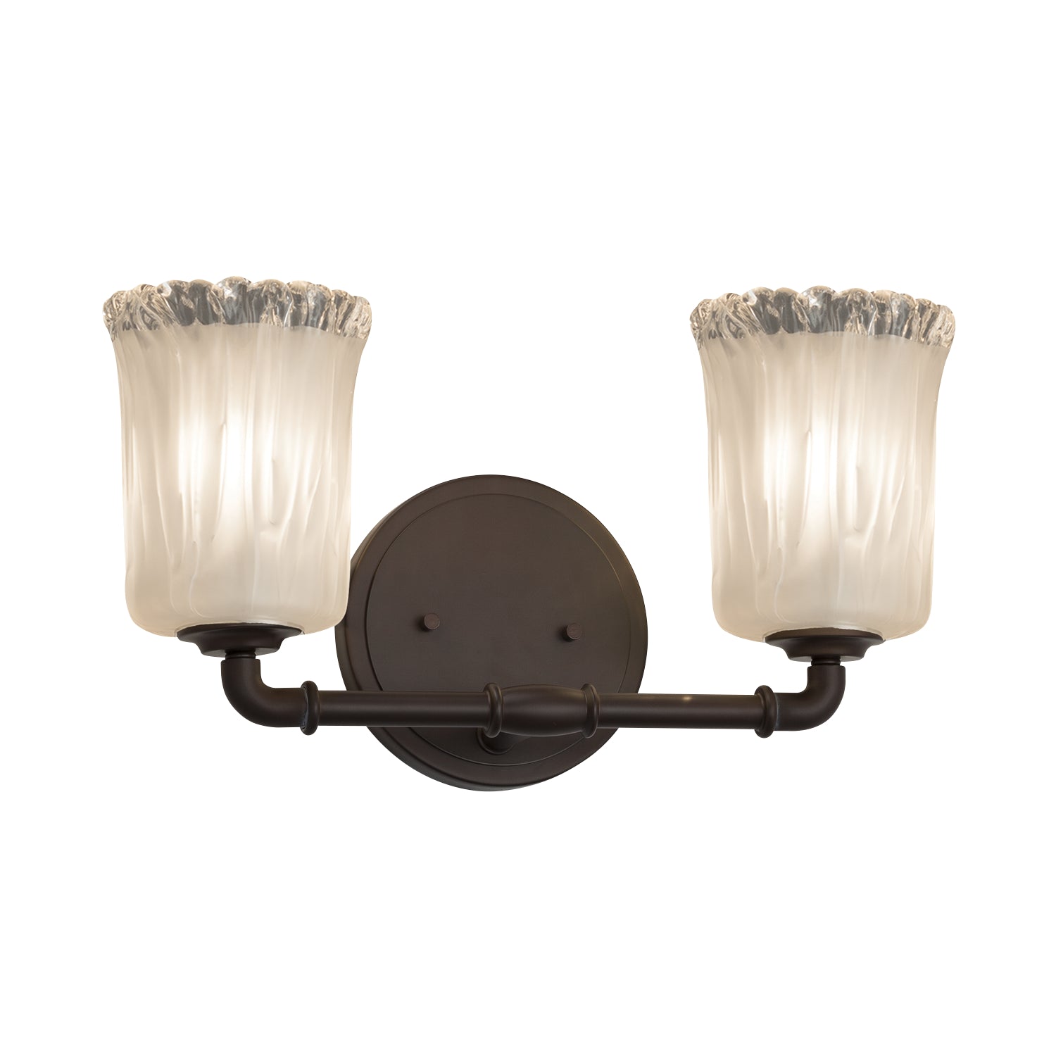 Justice Designs - GLA-8462-16-WTFR-DBRZ-LED2-1400 - LED Bath Bar - Veneto Luce - Dark Bronze