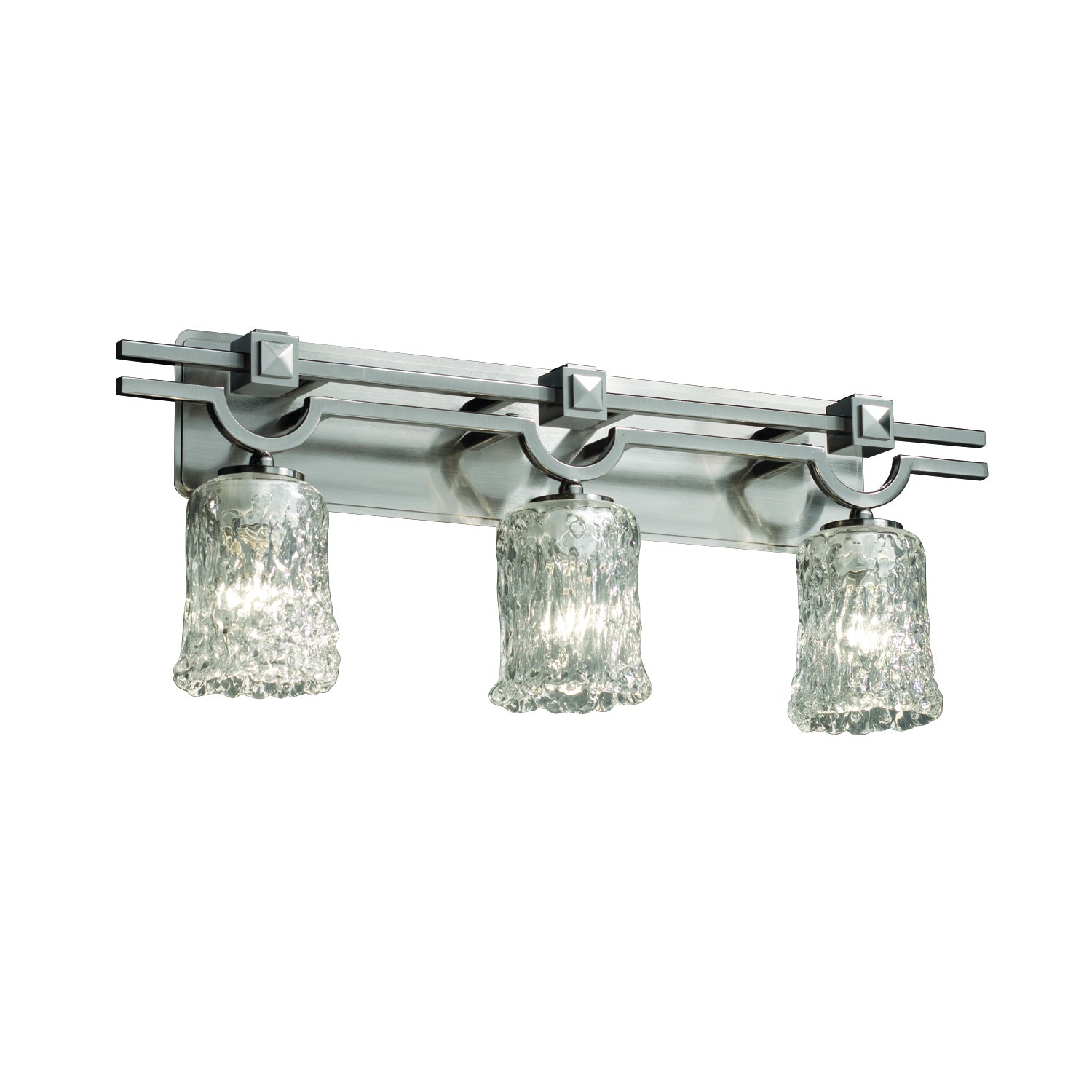 Justice Designs - GLA-8503-16-CLRT-NCKL-LED3-2100 - LED Bath Bar - Veneto Luce - Brushed Nickel