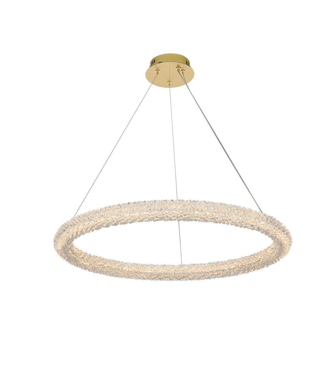 Elegant Lighting - 3800D31SG - LED Chandelier - Bowen - Satin Gold