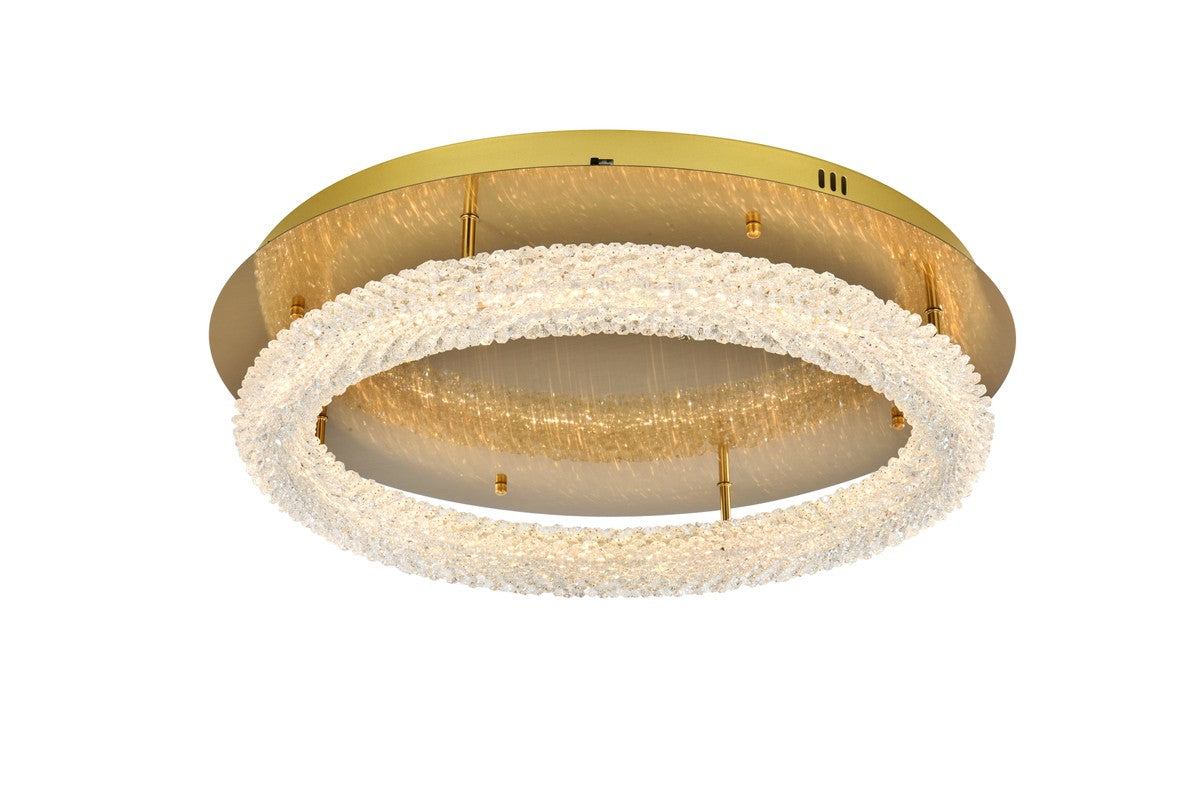 Elegant Lighting - 3800F26SG - LED Flush Mount - Bowen - Satin Gold