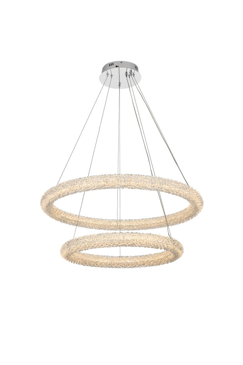 Elegant Lighting - 3800G32C - LED Chandelier - Bowen - Chrome