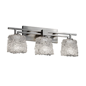 Justice Designs - GLA-8703-30-LACE-NCKL-LED3-2100 - LED Bath Bar - Veneto Luce - Brushed Nickel