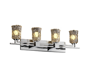 Justice Designs - GLA-8704-16-CLRT-CROM-LED4-2800 - LED Bath Bar - Veneto Luce - Polished Chrome