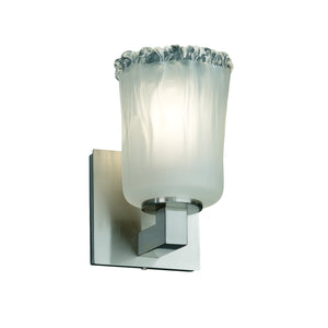 Justice Designs - GLA-8921-16-WTFR-NCKL-LED1-700 - LED Wall Sconce - Veneto Luce - Brushed Nickel