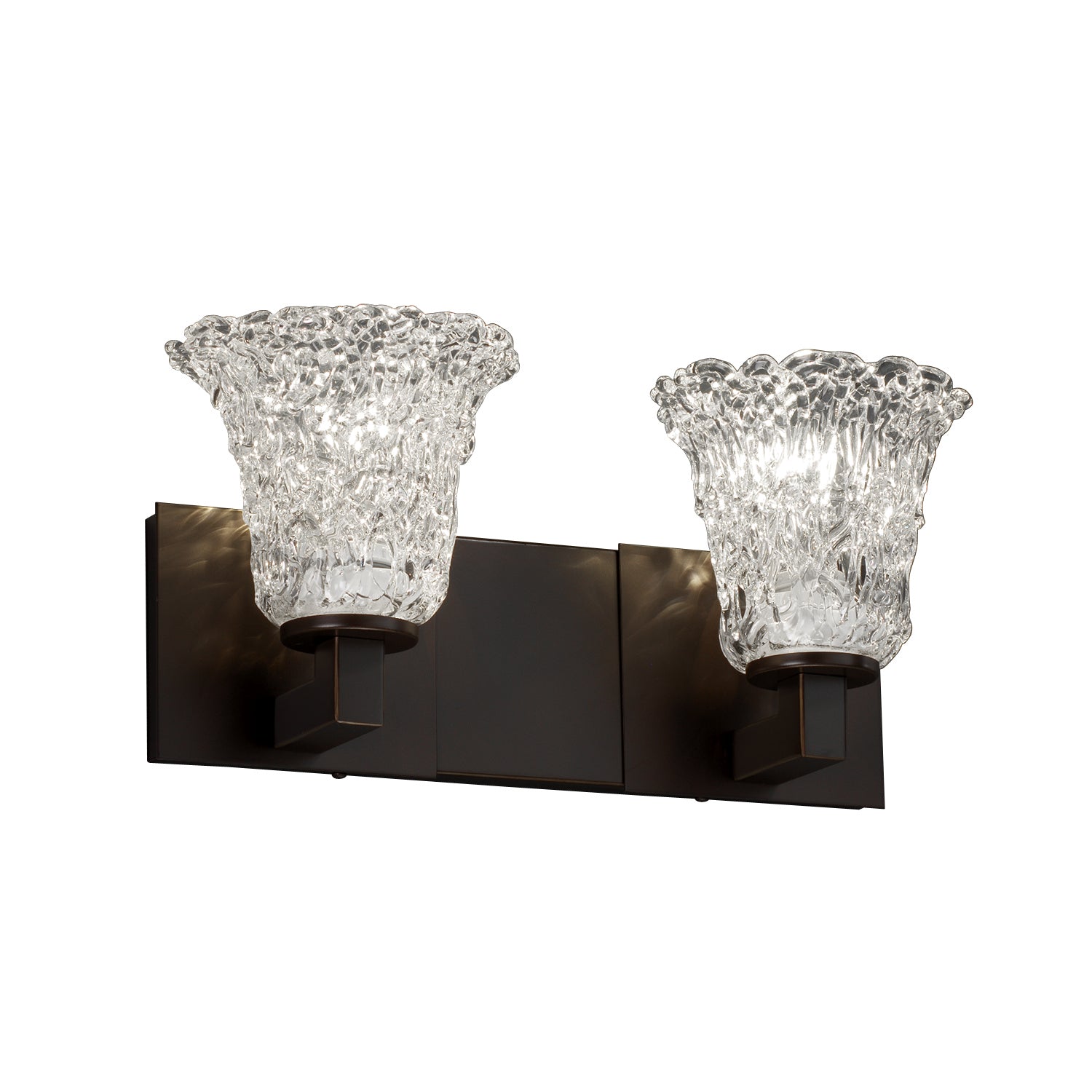 Justice Designs - GLA-8922-20-LACE-DBRZ-LED2-1400 - LED Bath Bar - Veneto Luce - Dark Bronze