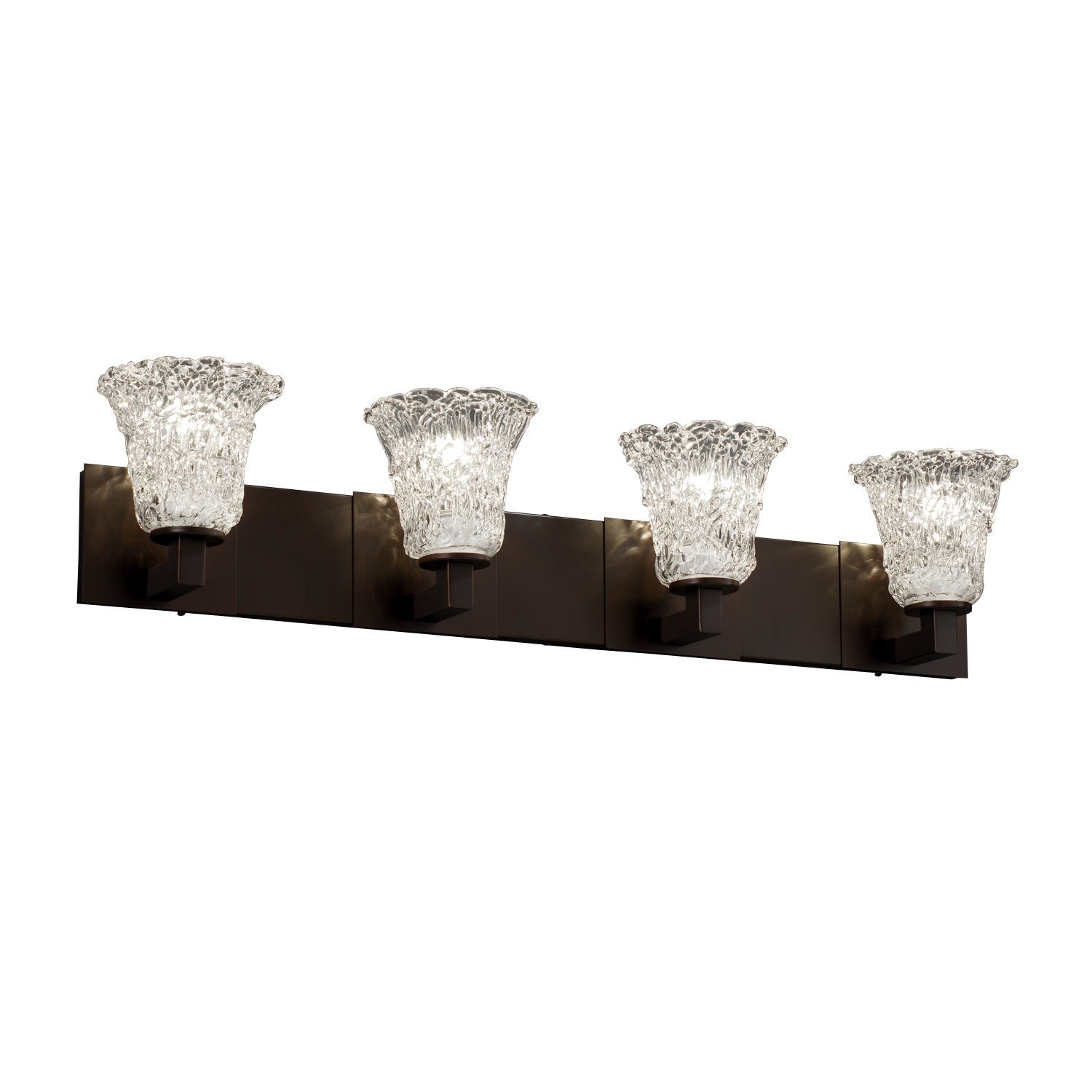 Justice Designs - GLA-8924-20-LACE-DBRZ-LED4-2800 - LED Bath Bar - Veneto Luce - Dark Bronze