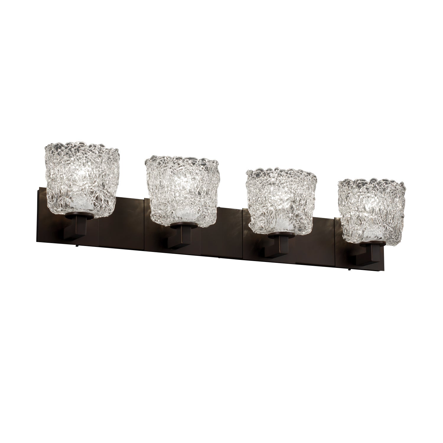 Justice Designs - GLA-8924-30-LACE-DBRZ-LED4-2800 - LED Bath Bar - Veneto Luce - Dark Bronze