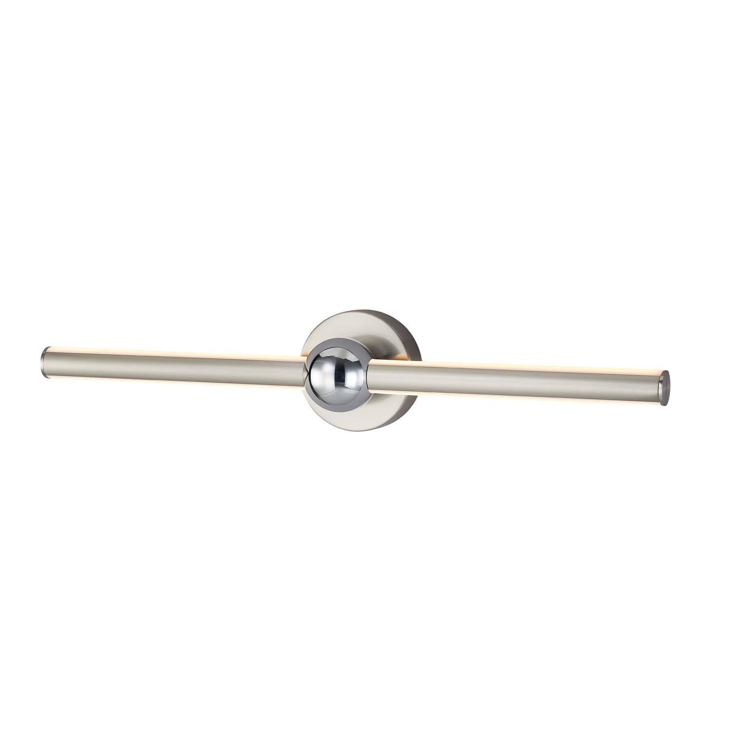 Justice Designs - NSH-9125-NCCR - LED Linear Wall/Bath - Arzy - Brushed Nickel w/ Chrome