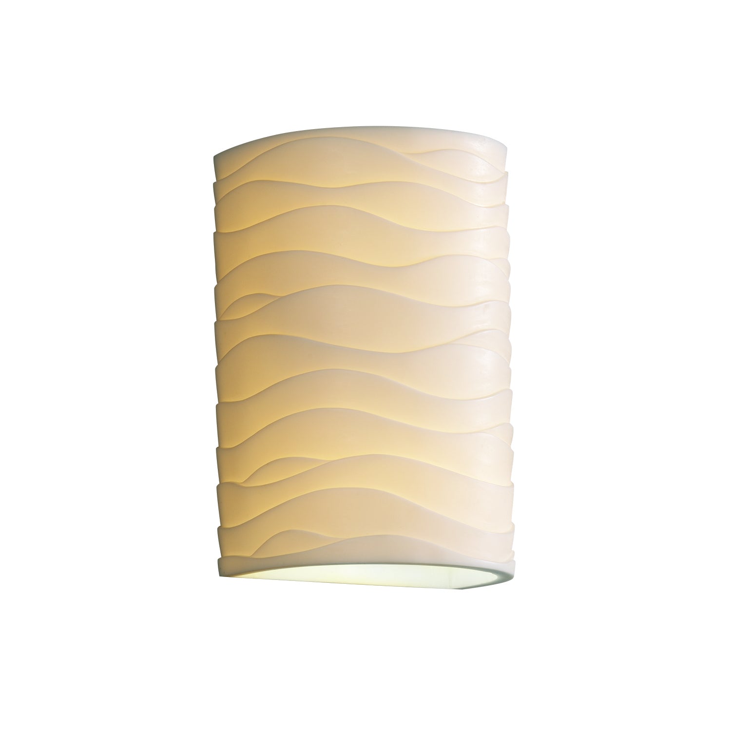 Justice Designs - PNA-0945-WAVE-LED1-1000 - LED Wall Sconce - Porcelina