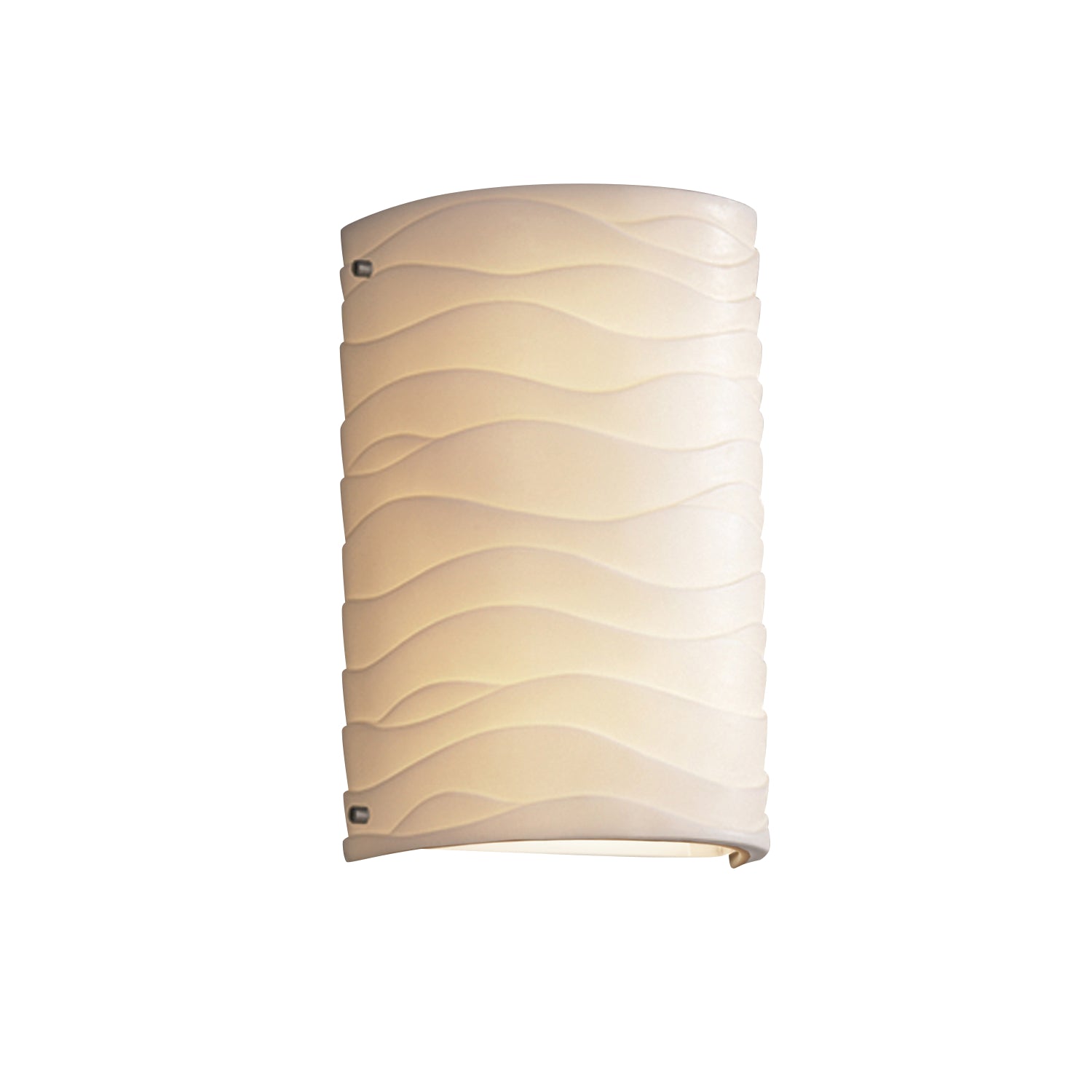 Justice Designs - PNA-5541-WAVE-NCKL-LED1-1000 - LED Wall Sconce - Porcelina - Brushed Nickel