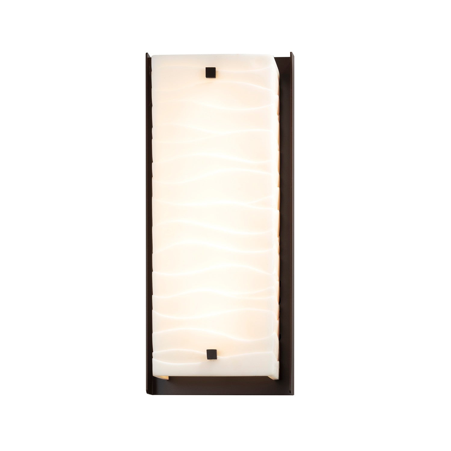 Justice Designs - PNA-7652W-WAVE-DBRZ - LED Outdoor Wall Sconce - Porcelina - Dark Bronze