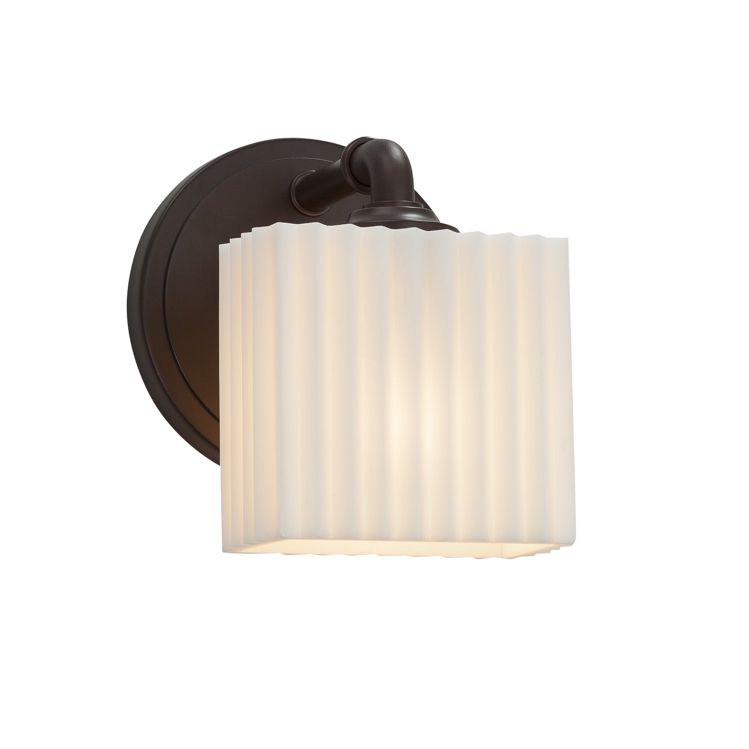 Justice Designs - PNA-8467-55-PLET-DBRZ-LED1-700 - LED Wall Sconce - Porcelina - Dark Bronze