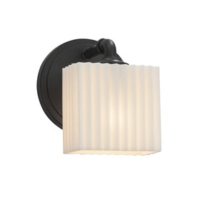 Justice Designs - PNA-8467-55-PLET-MBLK-LED1-700 - LED Wall Sconce - Porcelina - Matte Black