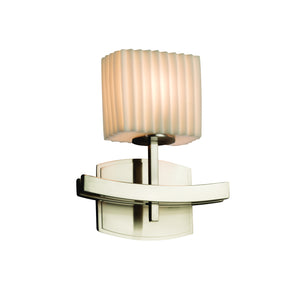 Justice Designs - PNA-8597-55-PLET-NCKL-LED1-700 - LED Wall Sconce - Porcelina - Brushed Nickel