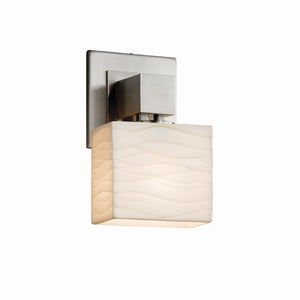 Justice Designs - PNA-8707-55-WAVE-NCKL-LED1-700 - LED Wall Sconce - Porcelina - Brushed Nickel