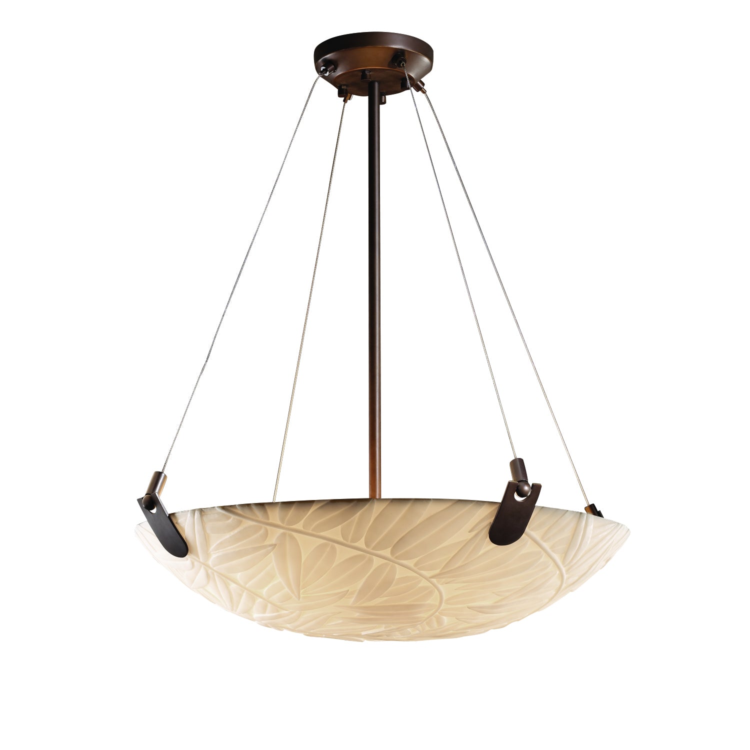 Justice Designs - PNA-9622-35-BMBO-DBRZ-LED5-5000 - LED Pendant - Porcelina - Dark Bronze