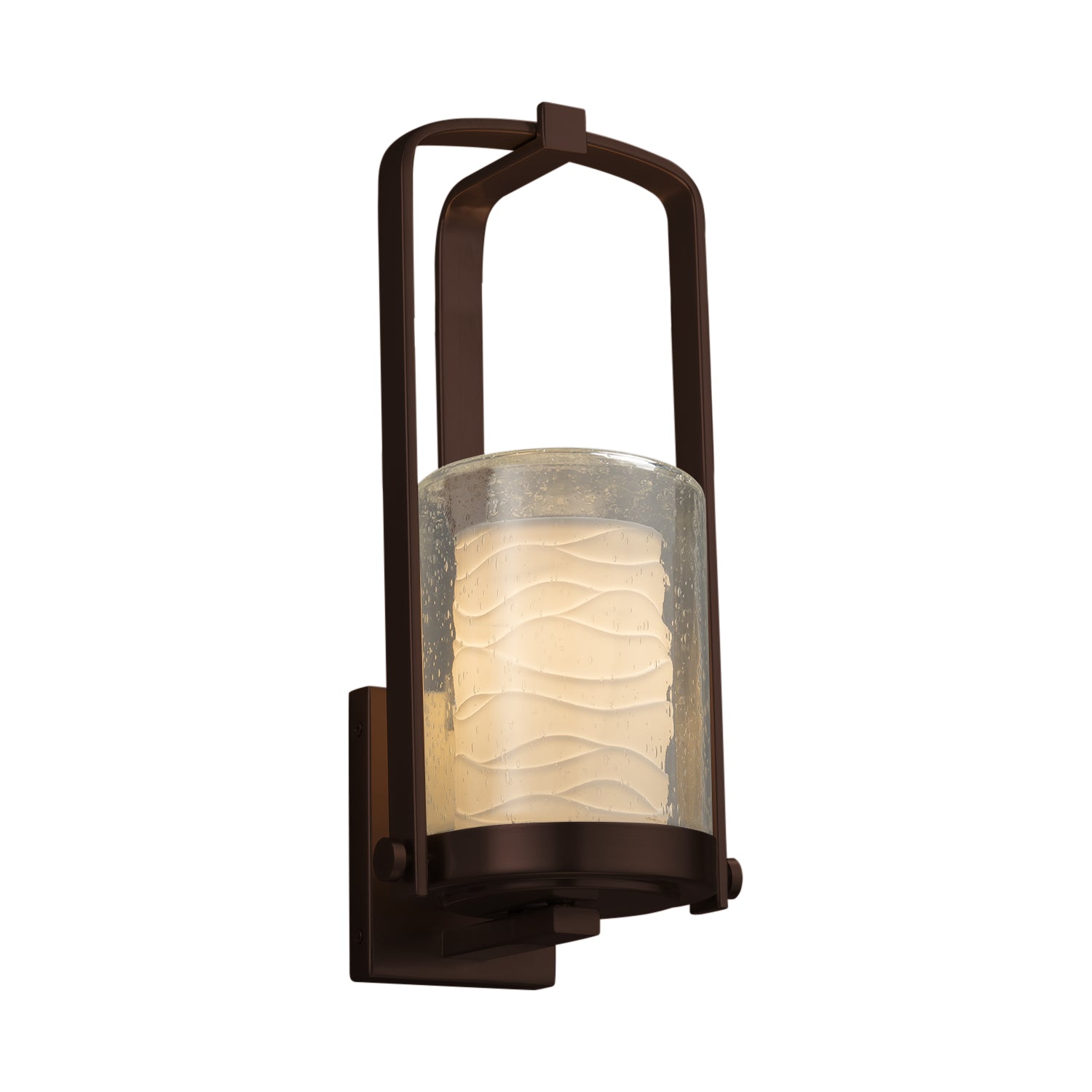 Justice Designs - POR-7581W-10-WAVE-DBRZ-LED1-700 - LED Outdoor Wall Sconce - Limoges - Dark Bronze