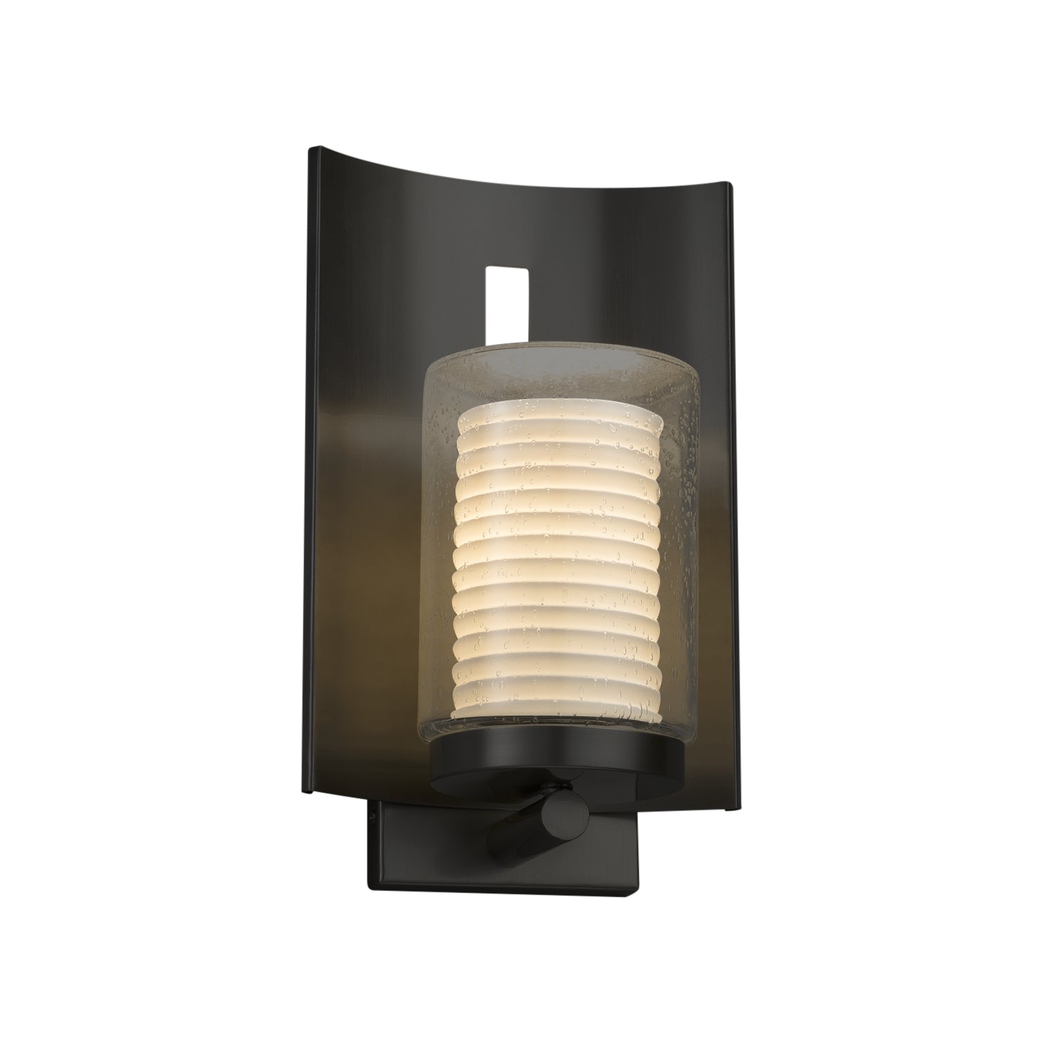 Justice Designs - POR-7591W-10-SAWT-MBLK-LED1-700 - LED Outdoor Wall Sconce - Limoges - Matte Black