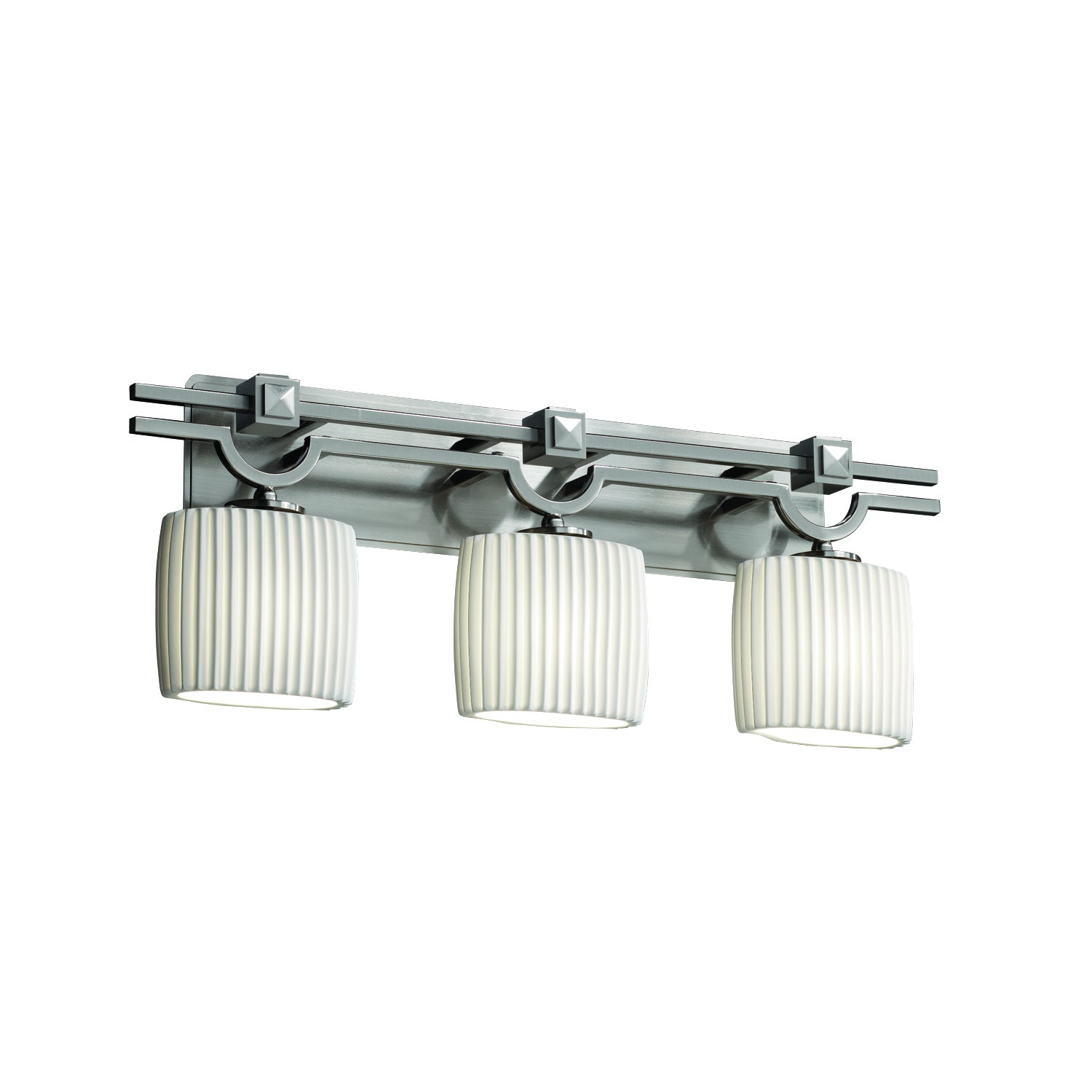 Justice Designs - POR-8503-30-PLET-NCKL-LED3-2100 - LED Bath Bar - Limoges - Brushed Nickel