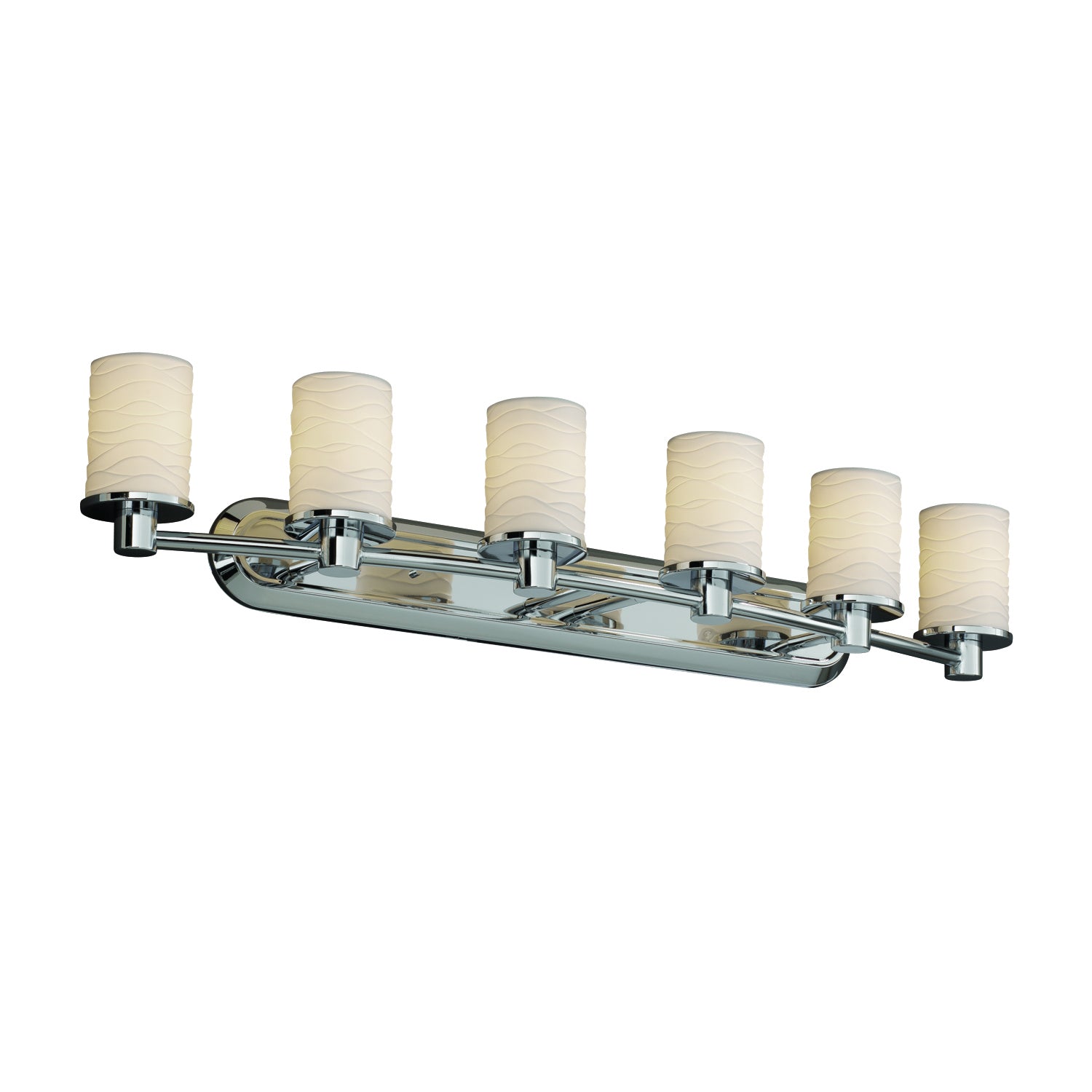 Justice Designs - POR-8516-10-WAVE-CROM-LED6-4200 - LED Bath Bar - Limoges - Polished Chrome