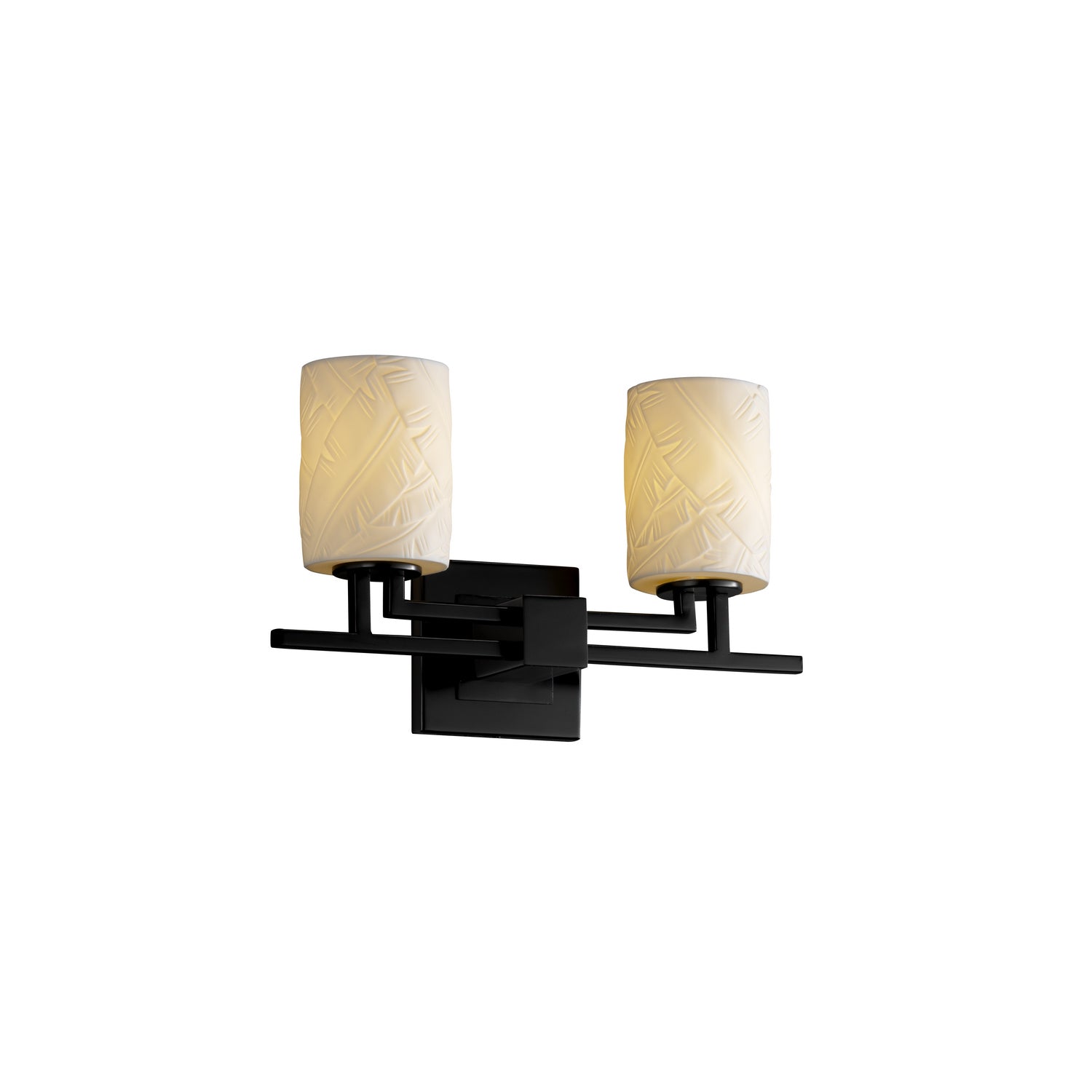 Justice Designs - POR-8702-10-BANL-MBLK-LED2-1400 - LED Bath Bar - Limoges - Matte Black