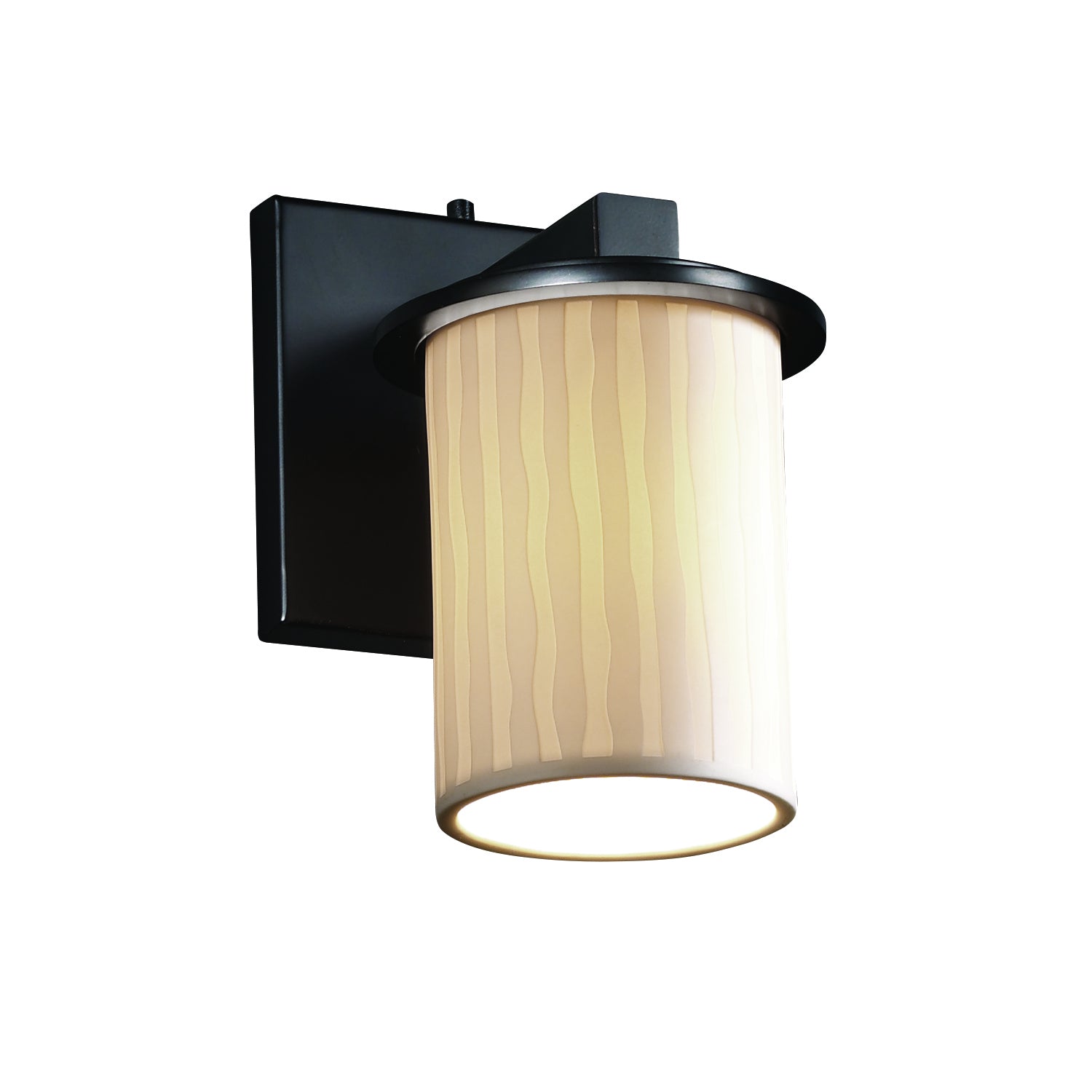 Justice Designs - POR-8771-10-WFAL-MBLK-LED1-700 - LED Wall Sconce - Limoges - Matte Black