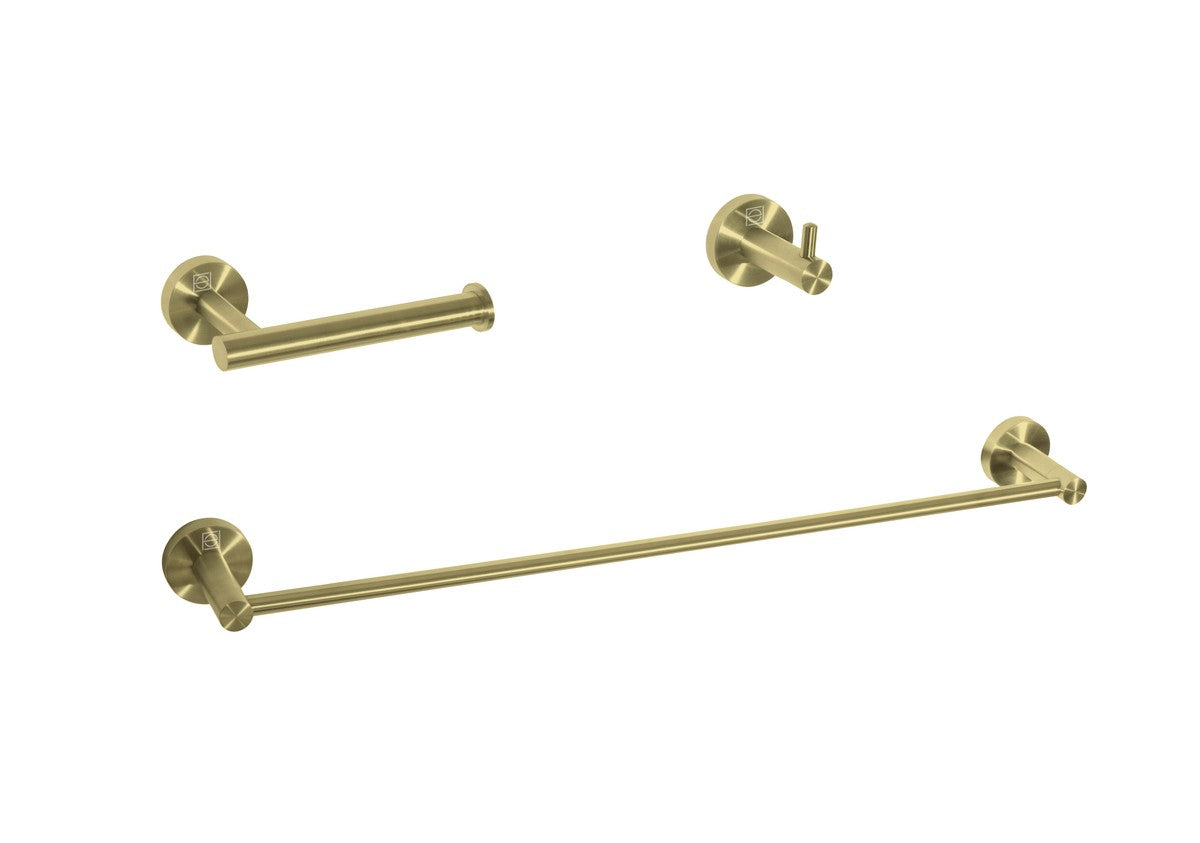 Elegant Lighting - HWB-11S3HBGD - 3-Piece Bathroom Hardware Set - Freya - Brushed Gold