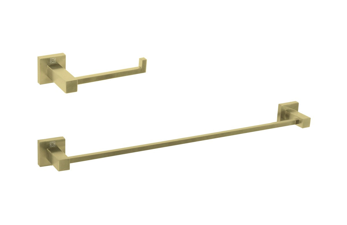 Elegant Lighting - HWB-12S2BGD - 2-Piece Bathroom Hardware Set - Isla - Brushed Gold