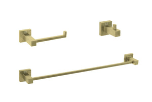 Elegant Lighting - HWB-12S3HBGD - 3-Piece Bathroom Hardware Set - Isla - Brushed Gold