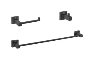 Elegant Lighting - HWB-12S3HMBK - 3-Piece Bathroom Hardware Set - Isla - Matte Black